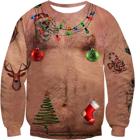 Ugly christmas jumper amazon - Gifts for Christmas, Animal Print Christmas Ugly Sweater for Men Women, Funny Unisex Long Sleeve Sweaters. 23. 50+ bought in past month. $3595. List: $39.95. Save 5% with coupon (some sizes/colors) FREE delivery Thu, Dec 21. Or fastest delivery Wed, Dec 20. 